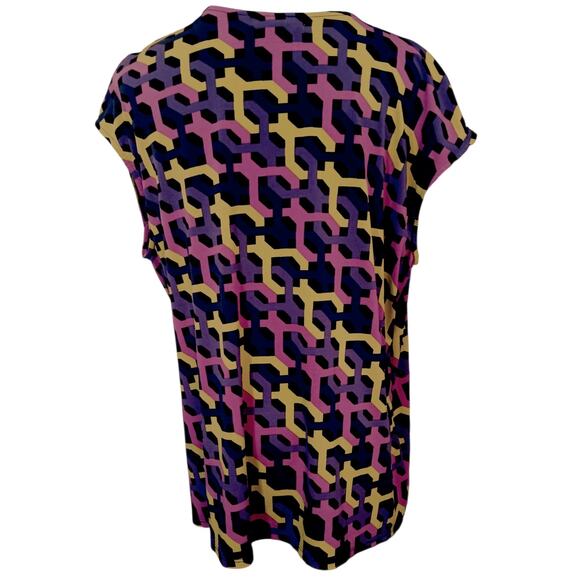 LIZ CLAIBORNE Stretchy Faux Wrap Blouse Top Plus 1X Surplice Career Office VNeck - Picture 3 of 7